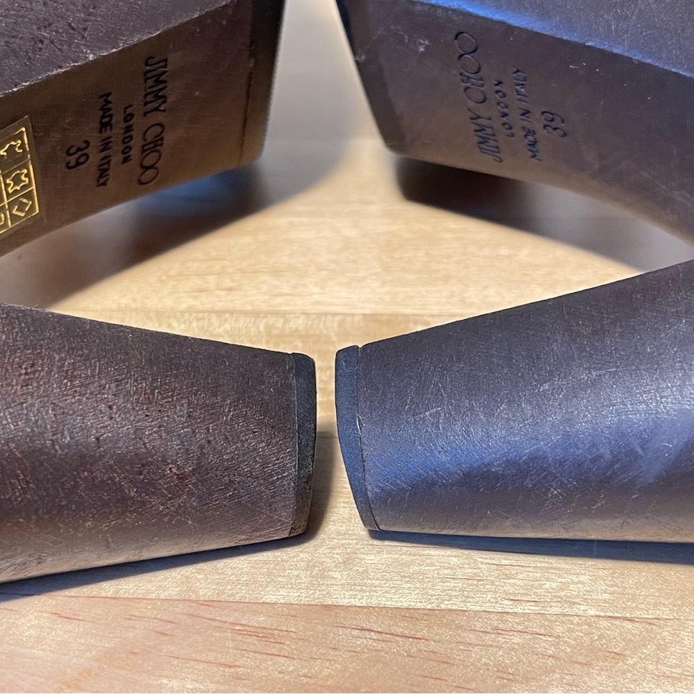 Jimmy Choo Snake Print Lea Heel Platform Animal P… - image 8